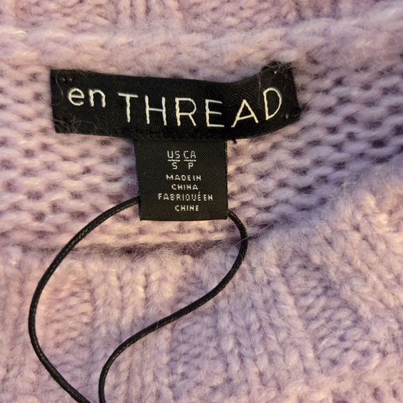 EN Thread Woolblend Crew Neck Chunky Knit Sweater Size Small - Picture 7 of 7